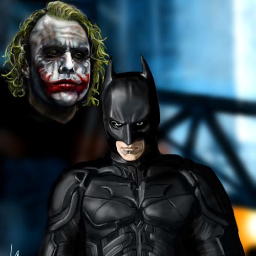 "Wanna know how I got these scars?" Joker and Batman