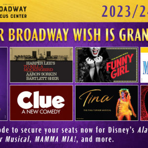 Broadway at the Marcus Center 2023/2024 Season Postcard Front