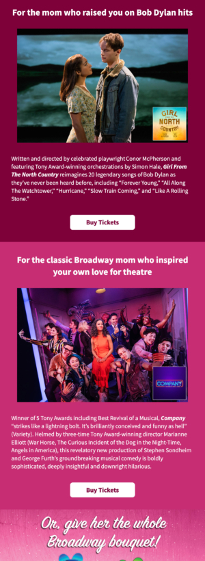Seattle Mothers Day Email